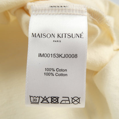【中古】MAISON KITSUNE | メゾンキツネ FOX STAMP CLASSIC TEE-SHIRT 半袖Ｔシャツ IM00153KJ0008 ベージュ サイズ：L