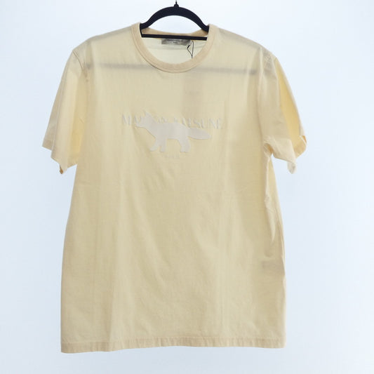 【中古】MAISON KITSUNE | メゾンキツネ FOX STAMP CLASSIC TEE-SHIRT 半袖Ｔシャツ IM00153KJ0008 ベージュ サイズ：S