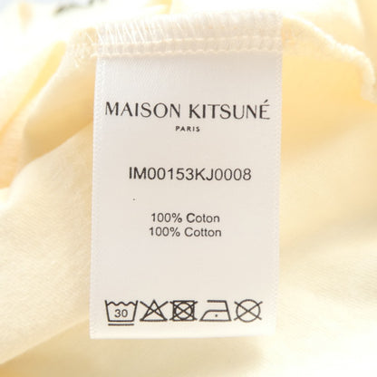 【中古】MAISON KITSUNE | メゾンキツネ FOX STAMP CLASSIC TEE-SHIRT 半袖Ｔシャツ IM00153KJ0008 ベージュ サイズ：S