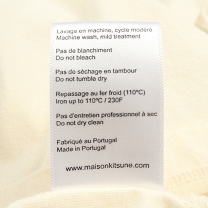 【中古】MAISON KITSUNE | メゾンキツネ FOX STAMP CLASSIC TEE-SHIRT 半袖Ｔシャツ IM00153KJ0008 ベージュ サイズ：S