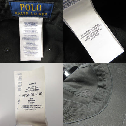 【中古】POLO RALPH LAUREN | ポロ・ラルフローレン BIG PONY CHINO CAP キャップ H214SC02 ブラック