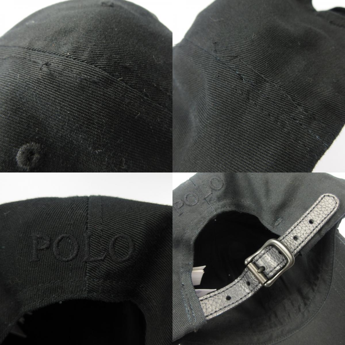 【中古】POLO RALPH LAUREN | ポロ・ラルフローレン BIG PONY CHINO CAP キャップ H214SC02 ブラック