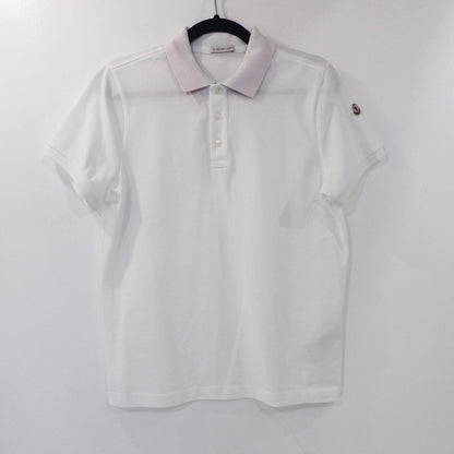 【中古】MONCLER | モンクレール MAGLIA POLO MANICA CORTA ポロシャツ 8A70510 ホワイト サイズ：XS