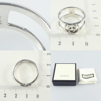 【中古】GUCCI | グッチ インターロッキングGワイドオープンバンド リング・指輪 295716