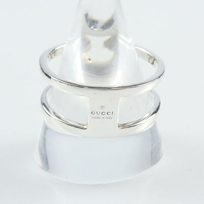 【中古】GUCCI | グッチ インターロッキングGワイドオープンバンド リング・指輪 295716