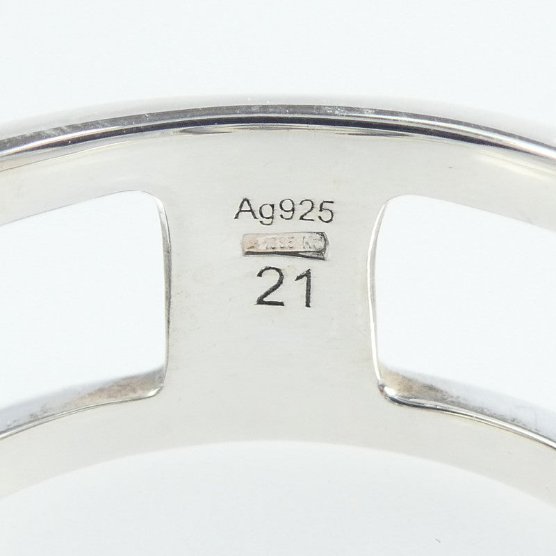 【中古】GUCCI | グッチ インターロッキングGワイドオープンバンド リング・指輪 295716