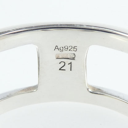 【中古】GUCCI | グッチ インターロッキングGワイドオープンバンド リング・指輪 295716