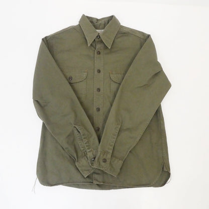 【中古】BUZZ RICKSONS | バズリクソンズ HERRINGBONE WORK SHIRT その他トップス BR26081 カーキ