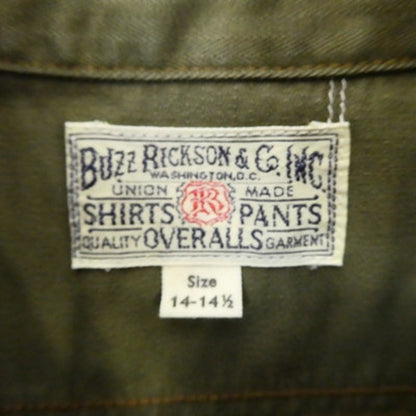 【中古】BUZZ RICKSONS | バズリクソンズ HERRINGBONE WORK SHIRT その他トップス BR26081 カーキ