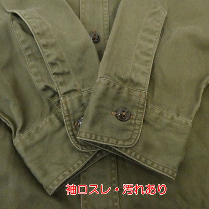 【中古】BUZZ RICKSONS | バズリクソンズ HERRINGBONE WORK SHIRT その他トップス BR26081 カーキ