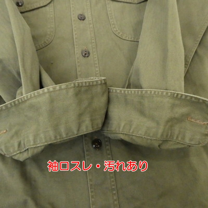 【中古】BUZZ RICKSONS | バズリクソンズ HERRINGBONE WORK SHIRT その他トップス BR26081 カーキ