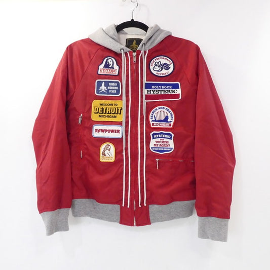 【中古】HYSTERIC GLAMOUR | ヒステリックグラマー ナイロンジャケット 0103AB02 レッド