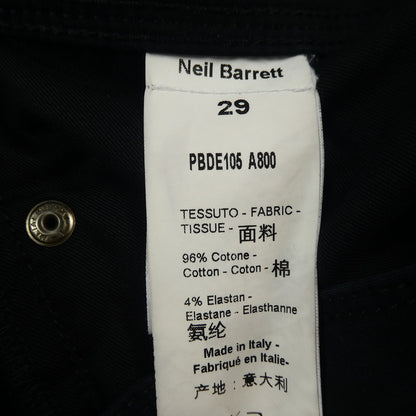 【中古】NEIL BARRETT | ニールバレット デニムパンツ PBDE105 A800 ブラック