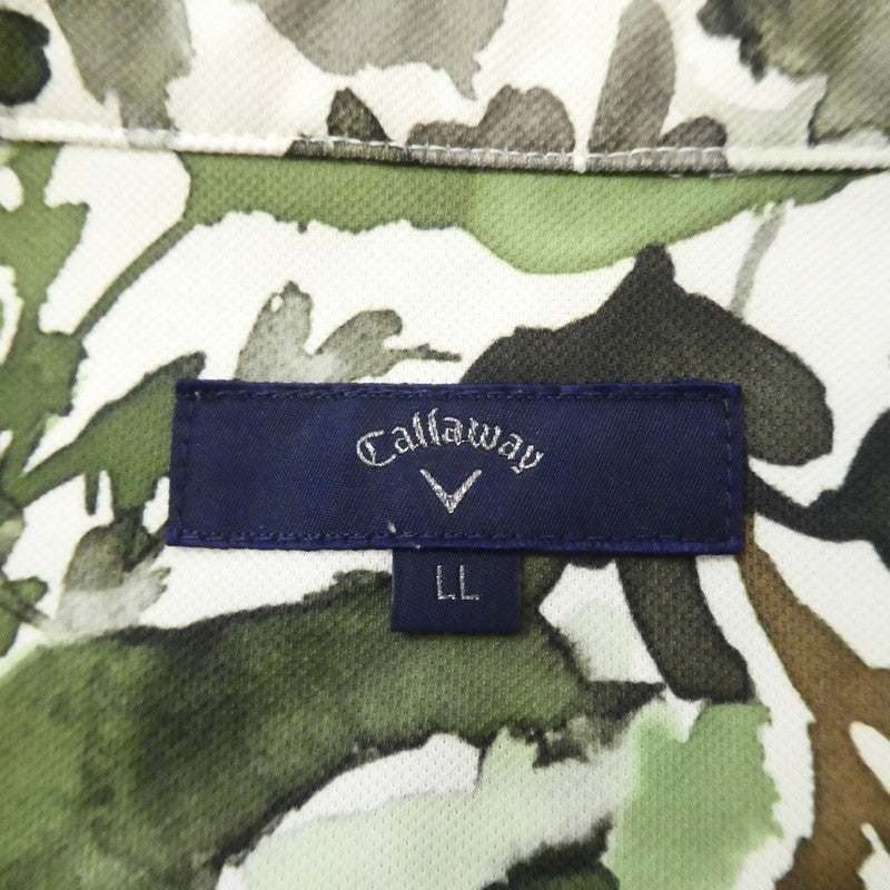 【中古】Callaway | キャロウェイ 水彩画プリント ポロシャツ 241-0134516
