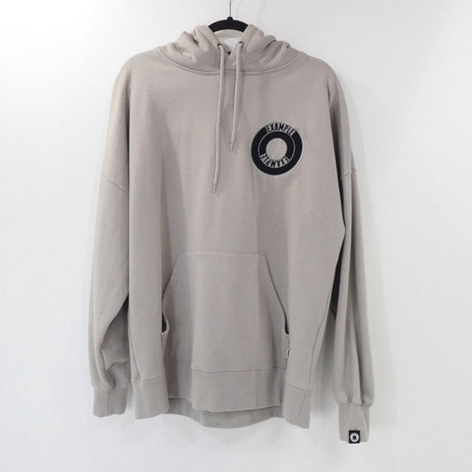 【中古】EXAMPLE | イグザンプル ROUND LOGO HOODIE パーカー グレー サイズ：L