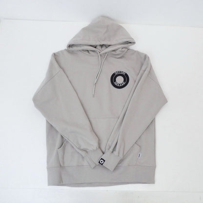 【中古】EXAMPLE | イグザンプル ROUND LOGO HOODIE パーカー グレー サイズ：L
