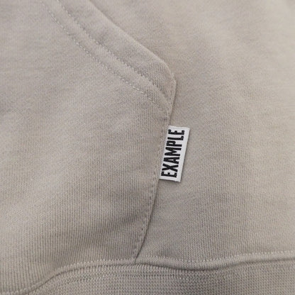 【中古】EXAMPLE | イグザンプル ROUND LOGO HOODIE パーカー グレー サイズ：L