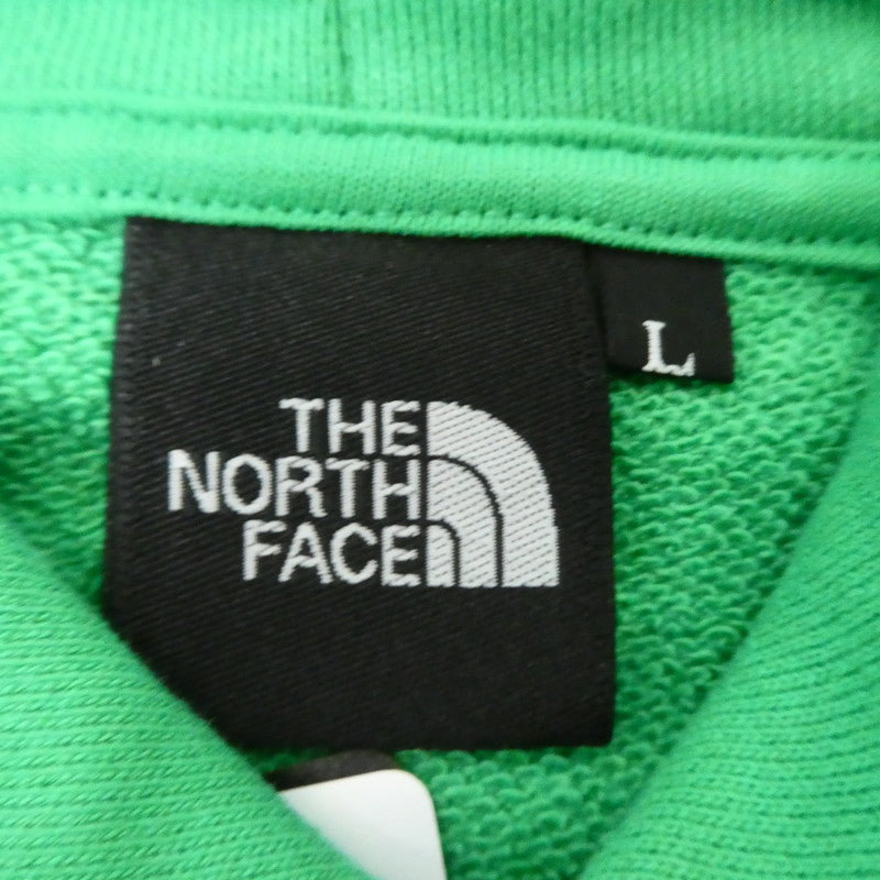 【中古】THE NORTH FACE | ザ・ノースフェイス Square Logo Hoodie パーカー NT12333 グリーン サイズ：L
