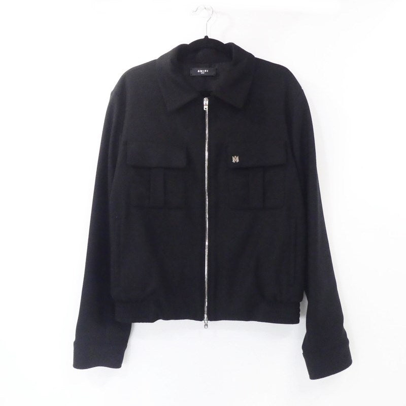 【中古】AMIRI | アミリ WOOL FLANNEL BLOUSON ブルゾン SR3BN0012SMRW005 ブラック サイズ：L