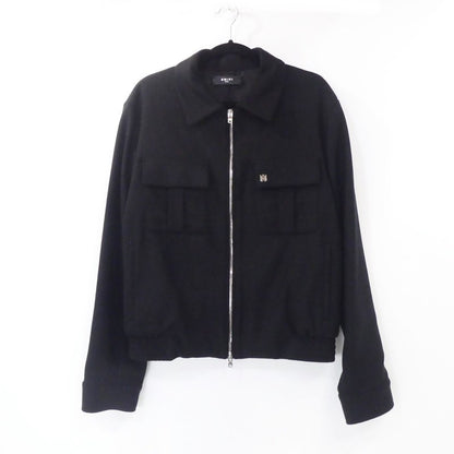 【中古】AMIRI | アミリ WOOL FLANNEL BLOUSON ブルゾン SR3BN0012SMRW005 ブラック サイズ：L