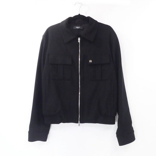 【中古】AMIRI | アミリ WOOL FLANNEL BLOUSON ブルゾン SR3BN0012SMRW005 ブラック サイズ：L