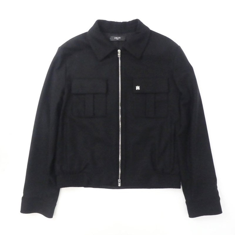【中古】AMIRI | アミリ WOOL FLANNEL BLOUSON ブルゾン SR3BN0012SMRW005 ブラック サイズ：L
