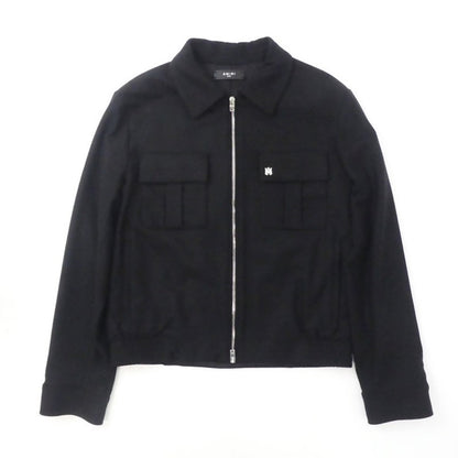 【中古】AMIRI | アミリ WOOL FLANNEL BLOUSON ブルゾン SR3BN0012SMRW005 ブラック サイズ：L