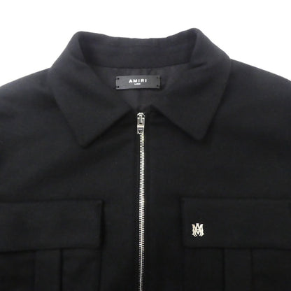 【中古】AMIRI | アミリ WOOL FLANNEL BLOUSON ブルゾン SR3BN0012SMRW005 ブラック サイズ：L