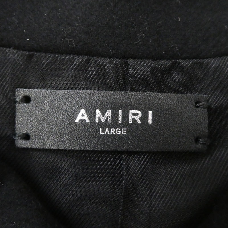 【中古】AMIRI | アミリ WOOL FLANNEL BLOUSON ブルゾン SR3BN0012SMRW005 ブラック サイズ：L