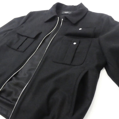 【中古】AMIRI | アミリ WOOL FLANNEL BLOUSON ブルゾン SR3BN0012SMRW005 ブラック サイズ：L
