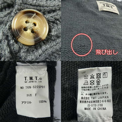 【中古】TMT | ティーエムティー カーディガン TKN-S22SP01 チャコールグレー