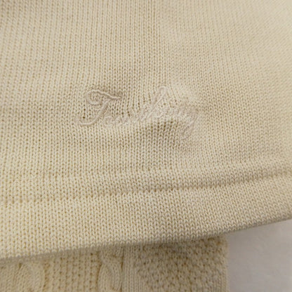 【中古】430 - FOURTHIRTY - | フォーサーティー S/S JAQUARD KNIT POLO ポロシャツ 24-013 ベージュ サイズ：1