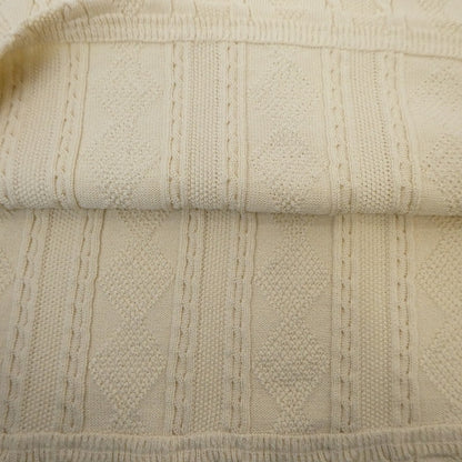 【中古】430 - FOURTHIRTY - | フォーサーティー S/S JAQUARD KNIT POLO ポロシャツ 24-013 ベージュ サイズ：1