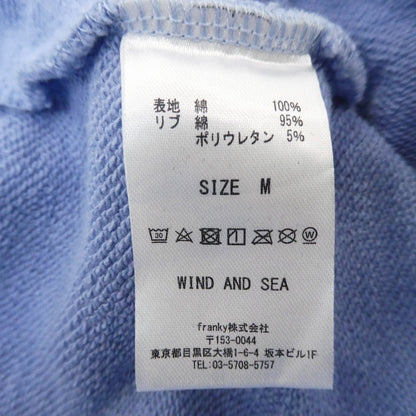 【中古】WIND AND SEA | ウィンダンシーウインダンシー BE YOUTH TOWN CREW NECK スウェット WDS-10TH-CS-10 ライトブルー サイズ：M