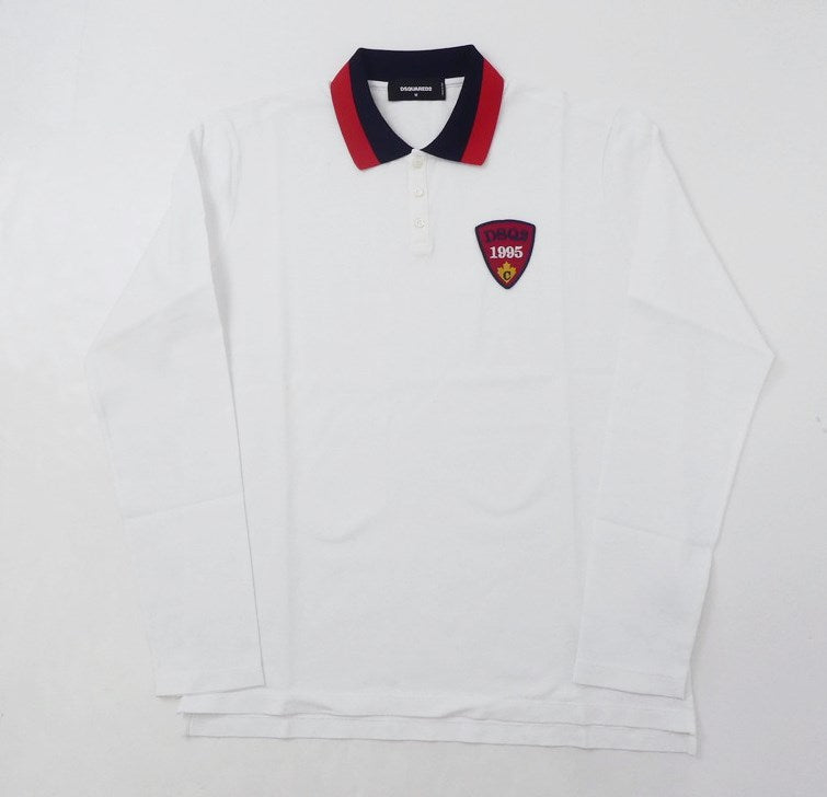 【中古】DSQUARED2 | ディースクエアード ポロシャツ S74G10038 ホワイト サイズ：M
