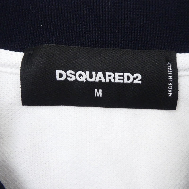【中古】DSQUARED2 | ディースクエアード ポロシャツ S74G10038 ホワイト サイズ：M