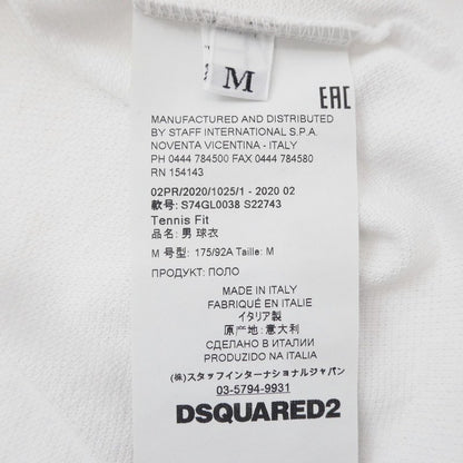 【中古】DSQUARED2 | ディースクエアード ポロシャツ S74G10038 ホワイト サイズ：M