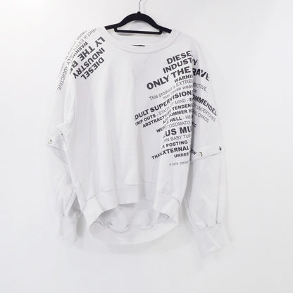【中古】DIESEL | ディーゼル F-AYALA FELPA スウェット 00SELY0AAZG ホワイト サイズ：S