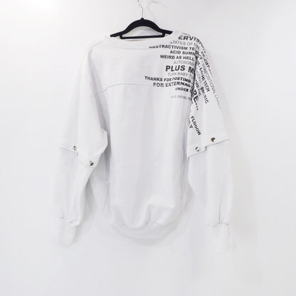 【中古】DIESEL | ディーゼル F-AYALA FELPA スウェット 00SELY0AAZG ホワイト サイズ：S