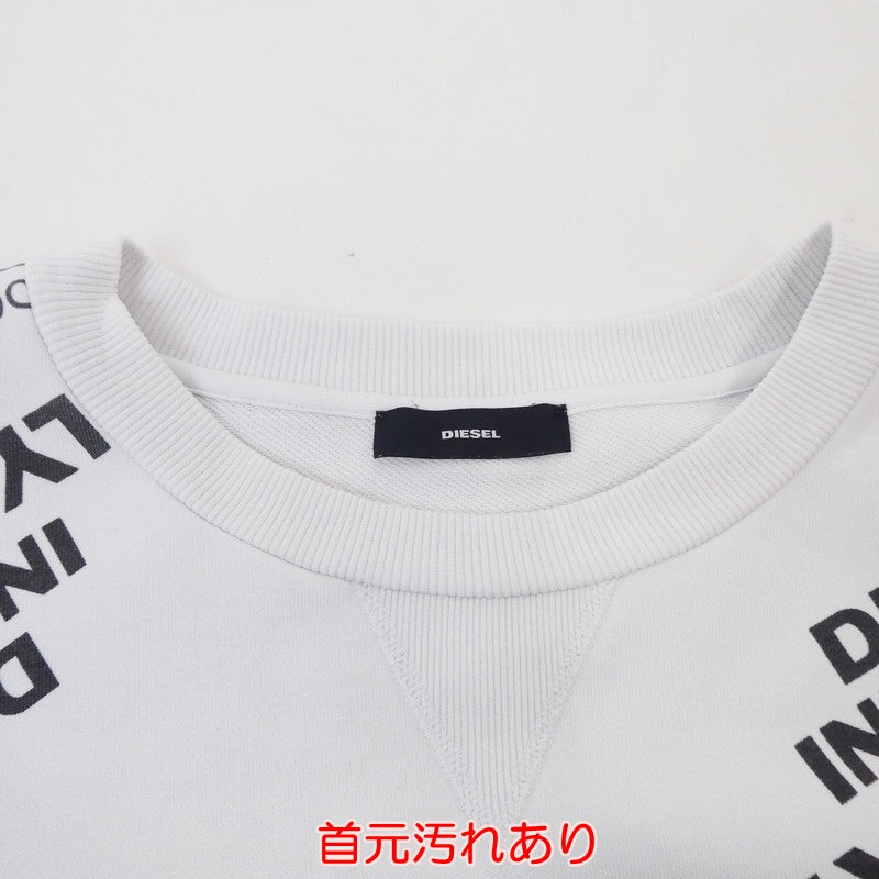 【中古】DIESEL | ディーゼル F-AYALA FELPA スウェット 00SELY0AAZG ホワイト サイズ：S