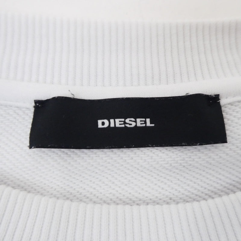 【中古】DIESEL | ディーゼル F-AYALA FELPA スウェット 00SELY0AAZG ホワイト サイズ：S