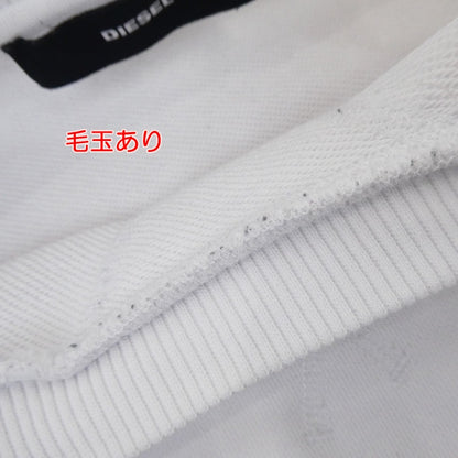 【中古】DIESEL | ディーゼル F-AYALA FELPA スウェット 00SELY0AAZG ホワイト サイズ：S
