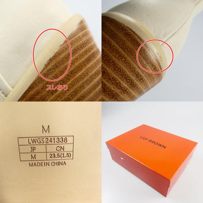 【中古】Lily Brown | リリーブラウン ウエスタンショートブーツ ブーツ LWGS241336 M アイボリー サイズ：M