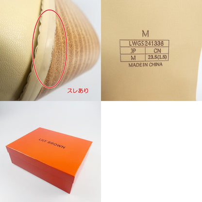 【中古】Lily Brown | リリーブラウン ウエスタンショートブーツ ブーツ LWGS241336 M ベージュ サイズ：M