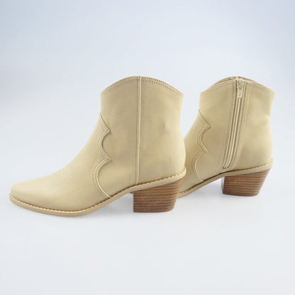 【中古】Lily Brown | リリーブラウン ウエスタンショートブーツ ブーツ LWGS241336 M ベージュ サイズ：M