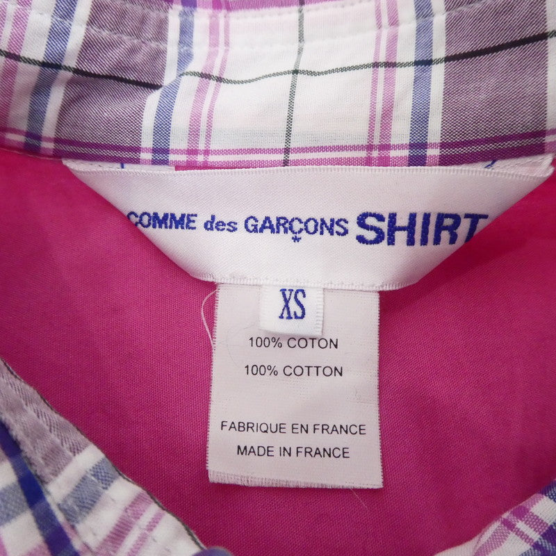 【中古】COMME des GARCONS SHIRT | コムデギャルソンシャツ 半袖シャツ S21056 サイズ：XS