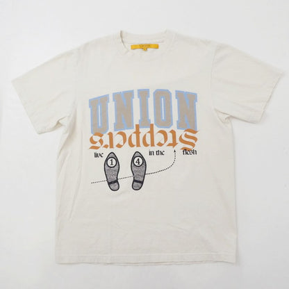 【中古】UNION | ユニオン STEPPERS SS TEE 半袖Ｔシャツ アイボリー サイズ：2