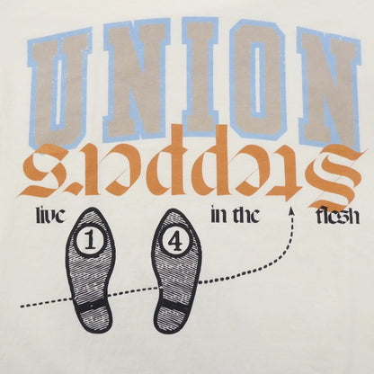 【中古】UNION | ユニオン STEPPERS SS TEE 半袖Ｔシャツ アイボリー サイズ：2