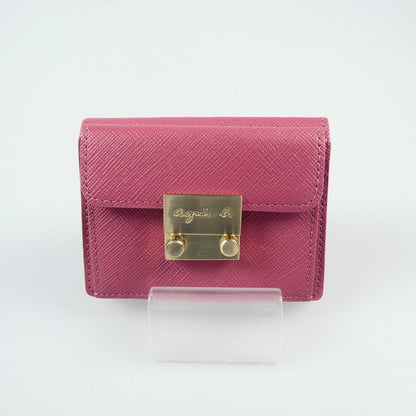 【中古】agnes b. | アニエスベー aurore 長財布 NW03-03 ピンク