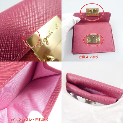 【中古】agnes b. | アニエスベー aurore 長財布 NW03-03 ピンク